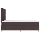 Box spring seng med madras Mørk Brun 140 x 200 cm Stof