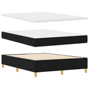 Box spring seng med madras Sort 140 x 200 cm Stof