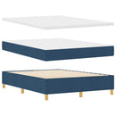 Box spring seng med hovedgærde Blå 140 x 200 cm Stof