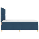 Box spring seng med hovedgærde Blå 140 x 200 cm Stof