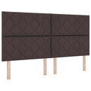 Box spring seng med madras Mørk Brun 180 x 200 cm Stof