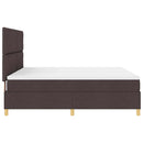 Box spring seng med madras Mørk Brun 180 x 200 cm Stof