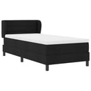 Box spring seng med madras Sort 100 x 200 cm Stof