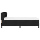 Box spring seng med madras Sort 100 x 200 cm Stof