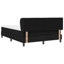 Box spring seng med madras Sort 140 x 200 cm Stof