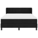 Box spring seng med madras Sort 140 x 200 cm Stof