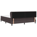 Box spring seng med hovedgærde Mørk Brun 180 x 200 cm Stof