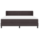 Box spring seng med hovedgærde Mørk Brun 180 x 200 cm Stof