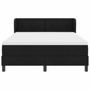 Box spring seng med hovedgærde Sort 140 x 190 cm Stof