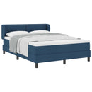 Box spring seng med hovedgærde Blå 140 x 200 cm Stof