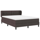 Box spring seng med hovedgærde Mørk Brun 160 x 200 cm Stof