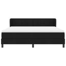 Box spring seng med hovedgærde Sort 180 x 200 cm Stof