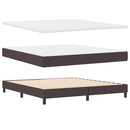 Box spring seng med hovedgærde Mørk Brun 180 x 200 cm Stof