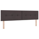 Box spring seng med hovedgærde Mørk Brun 180 x 200 cm Stof