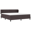Box spring seng med hovedgærde Mørk Brun 180 x 200 cm Stof