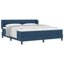 Box spring seng med hovedgærde Blå 180 x 200 cm Stof