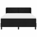 Box spring seng med hovedgærde Sort 140 x 190 cm Stof