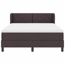 Box spring seng med hovedgærde Mørk Brun 140 x 190 cm Stof