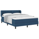 Box spring seng med hovedgærde Blå 140 x 190 cm Stof