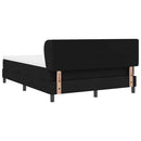 Box spring seng med hovedgærde Sort 140 x 200 cm Stof
