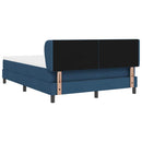 Box spring seng med hovedgærde Blå 140 x 200 cm Stof