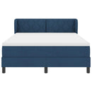 Box spring seng med hovedgærde Blå 140 x 200 cm Stof