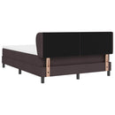 Box spring seng med hovedgærde Mørk Brun 160 x 200 cm Stof