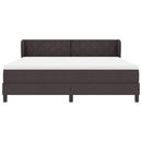 Box spring seng med hovedgærde Mørk Brun 180 x 200 cm Stof