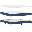 Box spring seng med hovedgærde Blå 180 x 200 cm Stof