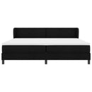 Box spring seng med hovedgærde Sort 200 x 200 cm Stof