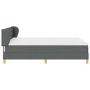 Box spring seng med madras Mørkegrå 140 x 200 cm Stof