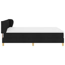 Box spring seng med madras Sort 140 x 200 cm Stof