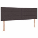 Box spring seng med madras Mørk Brun 140 x 200 cm Stof