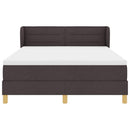Box spring seng med madras Mørk Brun 140 x 200 cm Stof