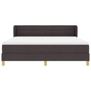 Box spring seng med madras Mørk Brun 180 x 200 cm Stof