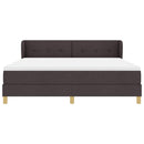 Box spring seng med hovedgærde Mørk Brun 180 x 200 cm Stof