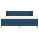 Box spring seng med hovedgærde Blå 180 x 200 cm Stof
