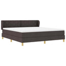 Box spring seng med hovedgærde Mørk Brun 180 x 200 cm Stof