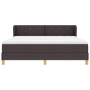 Box spring seng med hovedgærde Mørk Brun 180 x 200 cm Stof