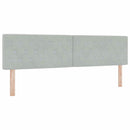 Box spring seng med hovedgærde Lysegrå 180 x 200 cm Fløjl