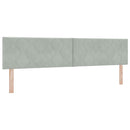 Box spring seng med hovedgærde Lysegrå 200 x 200 cm Fløjl