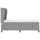 Box spring seng med madras Lysegrå 100 x 200 cm Stof