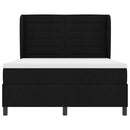 Box spring seng med madras Sort 140 x 190 cm Stof