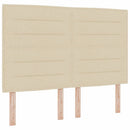 Box spring seng med madras Creme 160 x 200 cm Stof