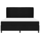 Box spring seng med madras Sort 180 x 200 cm Stof