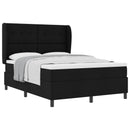 Box spring seng med hovedgærde Sort 140 x 200 cm Stof