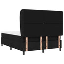 Box spring seng med hovedgærde Sort 140 x 200 cm Stof