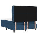 Box spring seng med hovedgærde Blå 140 x 200 cm Stof