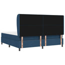 Box spring seng med hovedgærde Blå 200 x 200 cm Stof