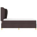 Box spring seng med madras Mørk Brun 190 x 140 cm Stof